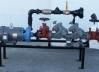 Custom fabricated pump skid